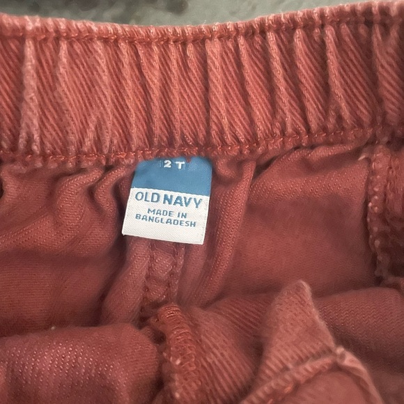 Old Navy Brown Rust Relaxed Fit Casual Cargo Pants Size 2T - Picture 2 of 4